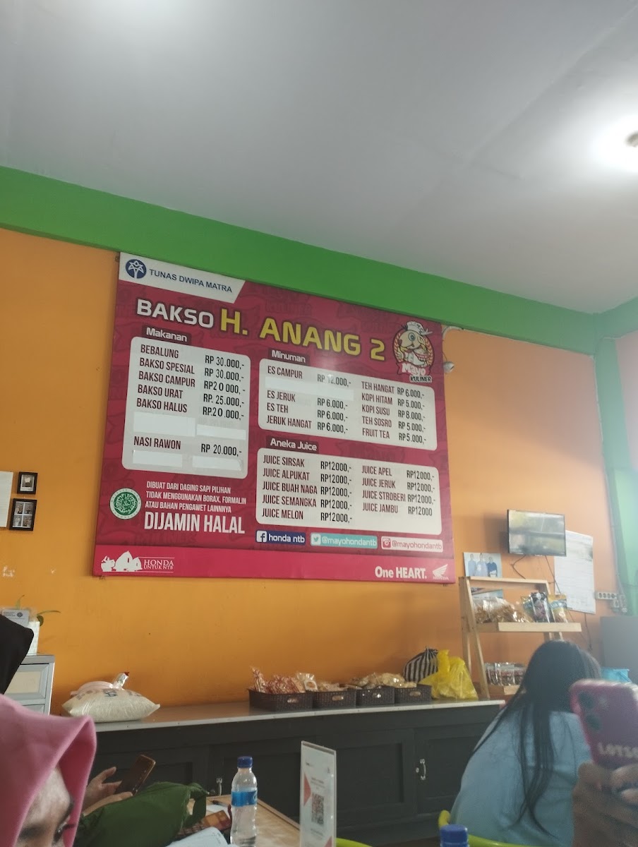 Menu Bakso Haji Anang 2-1