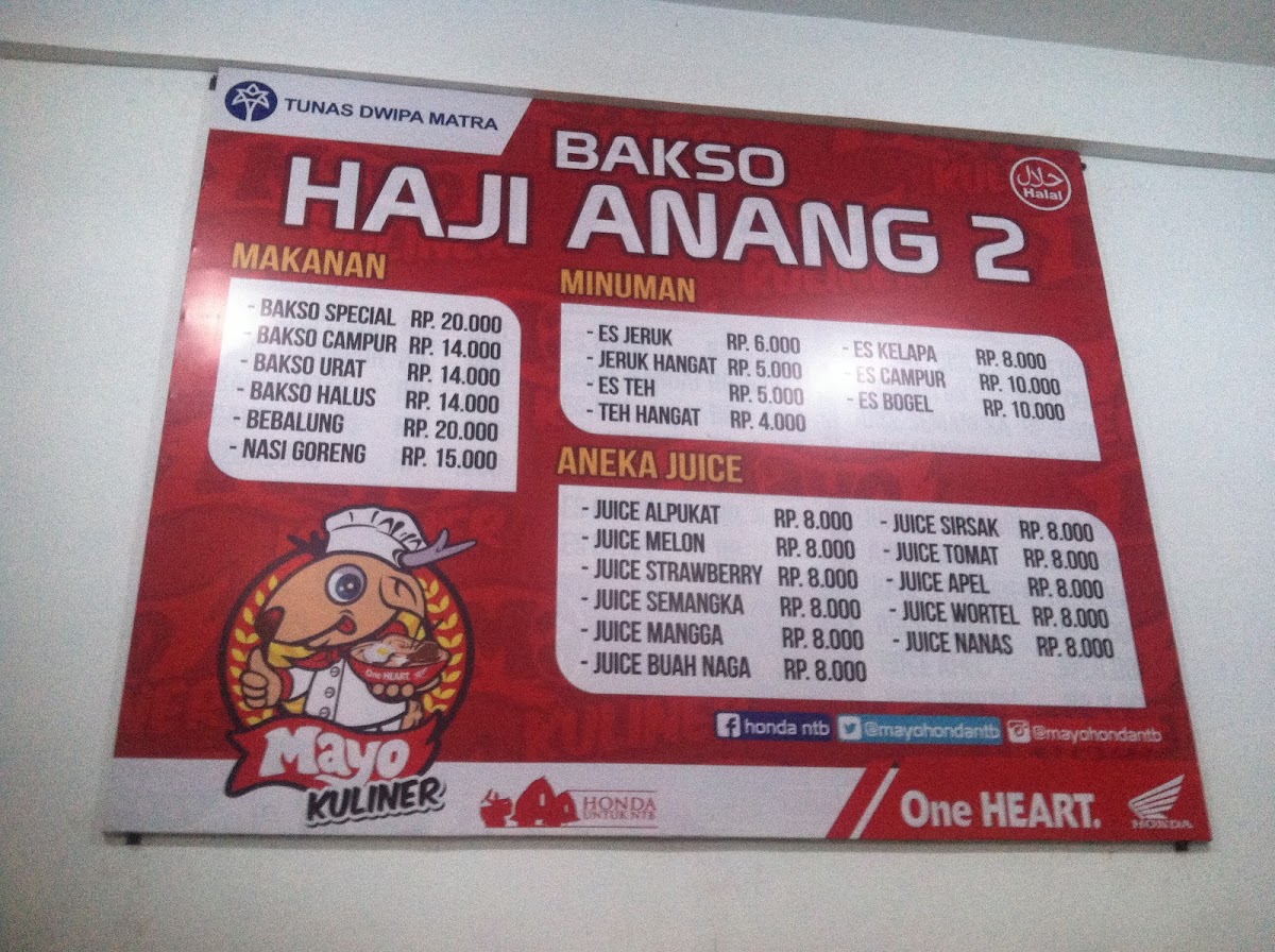 Menu Bakso Haji Anang 2-9